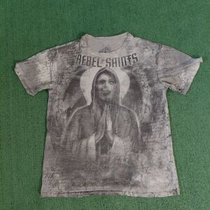 Rebel Saints Affliction T Shirt Size Large